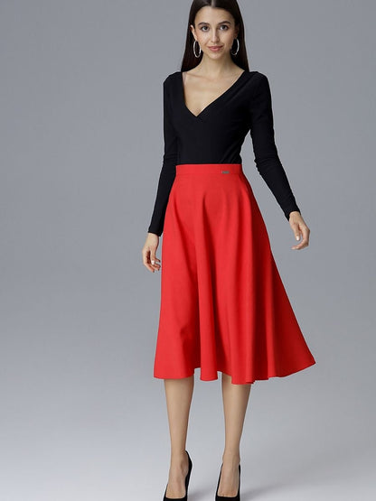 Flared Belted Skirt