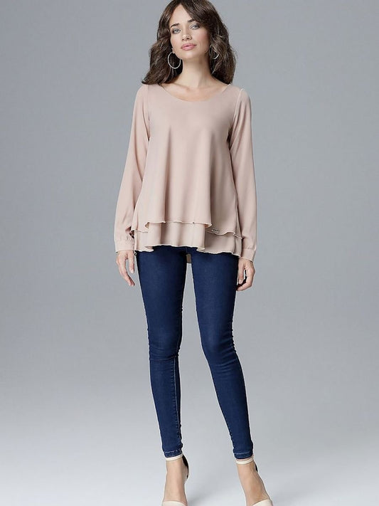 Lenitif Frilled Long Sleeve Blouse