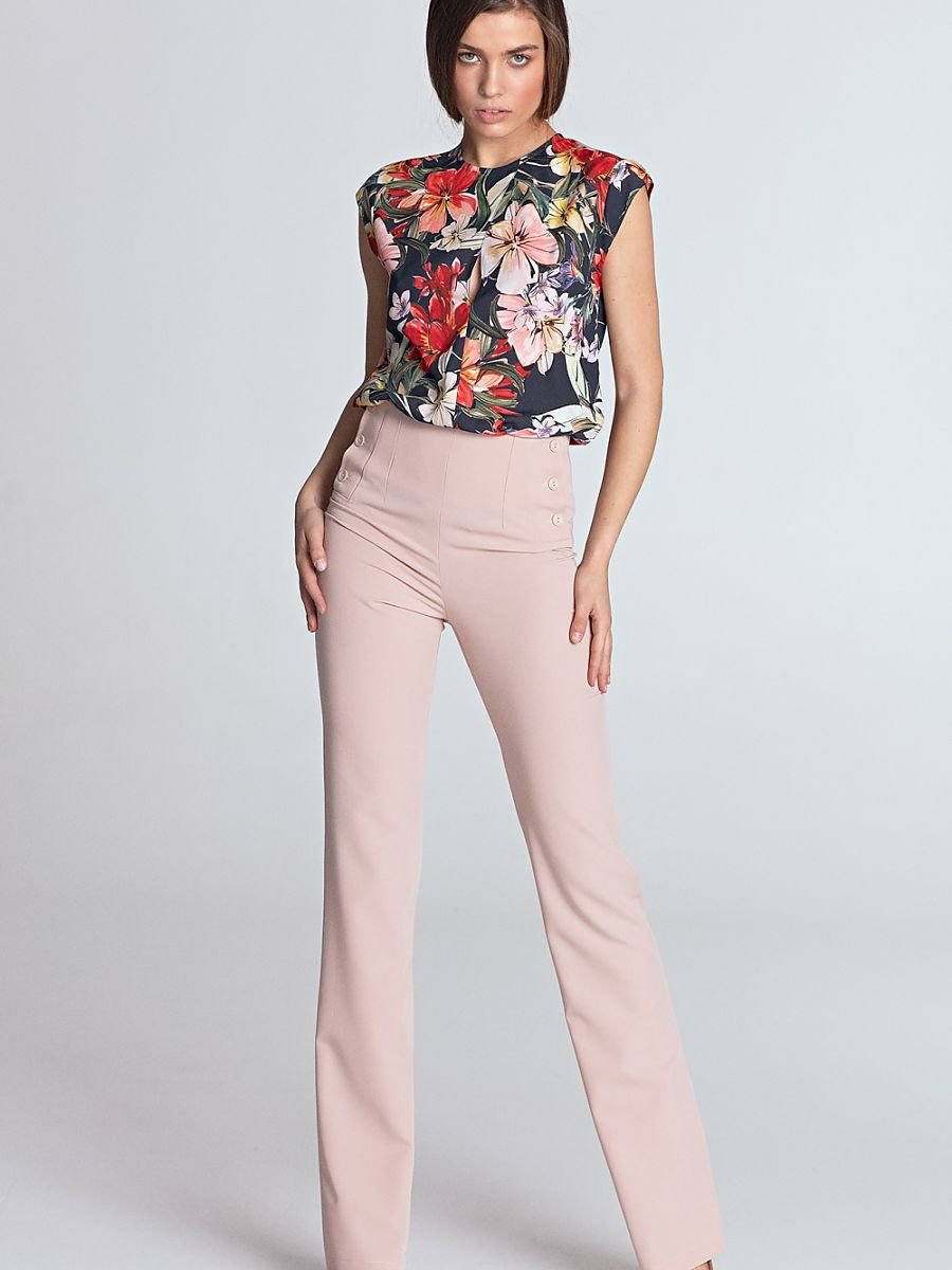 Nife Lightweight Blouse with Delicate Front Burst