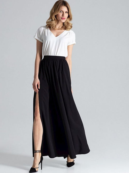 Elegant Side Slit Long Skirt