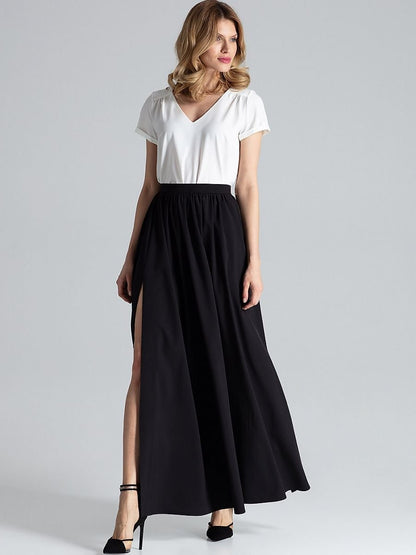 Elegant Side Slit Long Skirt