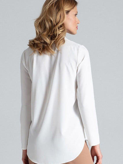 Figl Stand-Up Collar Blouse