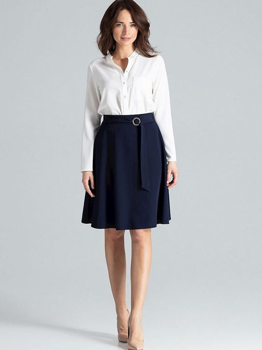 Lenitif Knee-Length Skirt with Side Pockets