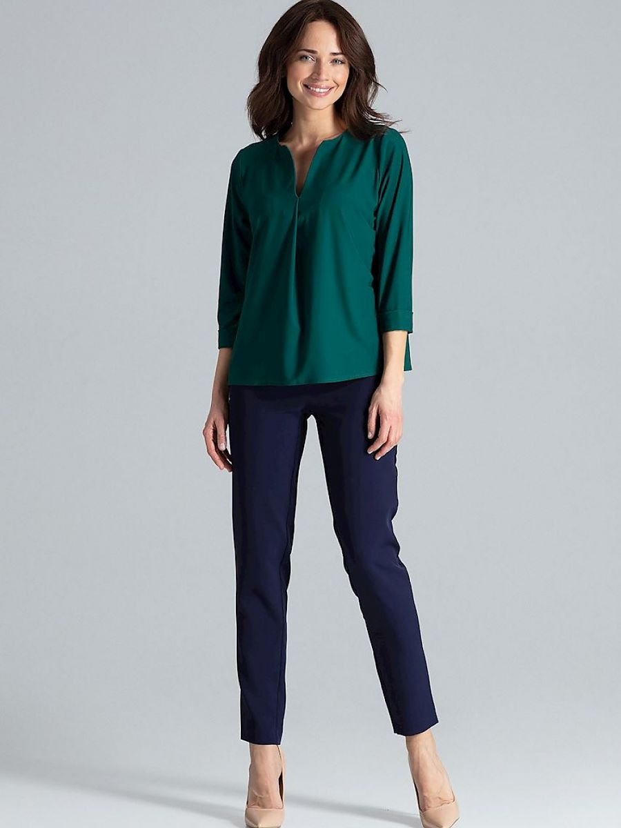 Loose-Fitting Long-Sleeve Serek Blouse