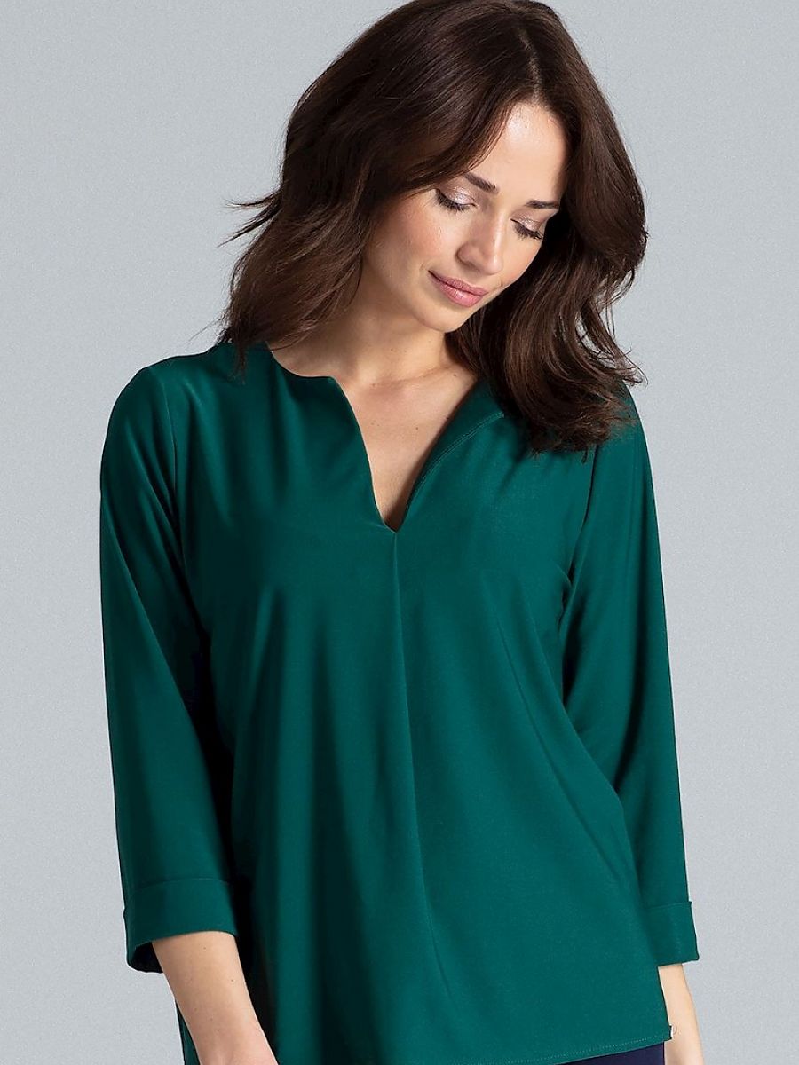 Loose-Fitting Long-Sleeve Serek Blouse