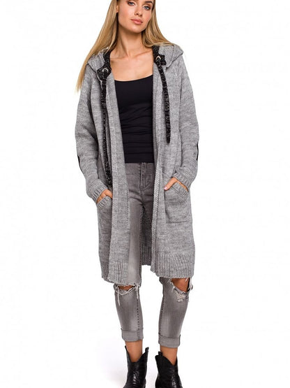 Hooded Knitwear Cardigan Moe