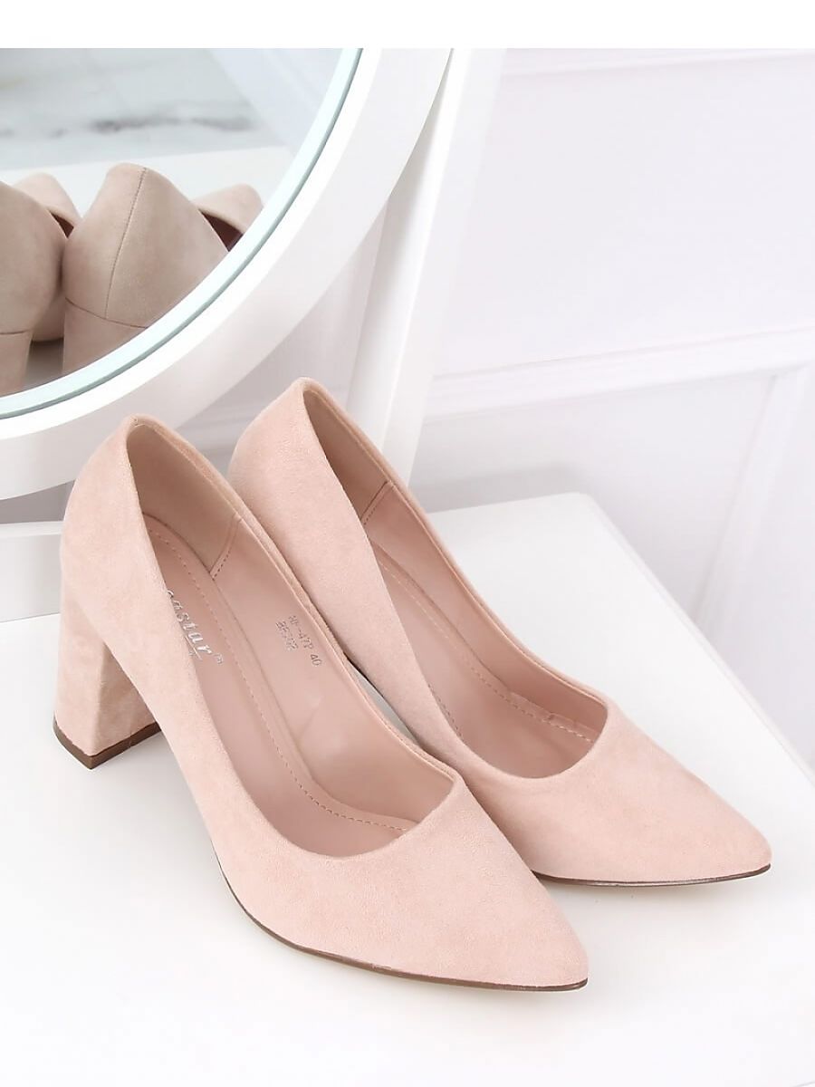 9cm High Stiletto Heel Women's Block Heel Pumps With Ecological Suede