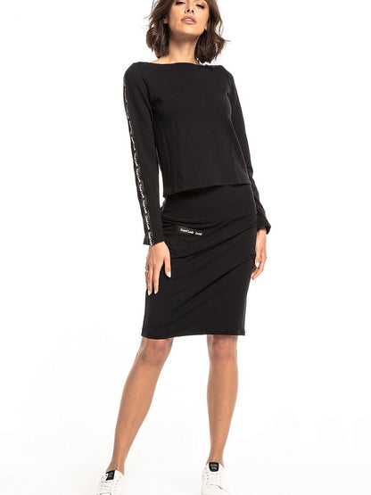 Tessita Straight Sweatshirt Knit Skirt