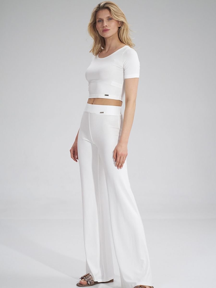 Figl Cropped Belly-Baring Blouse