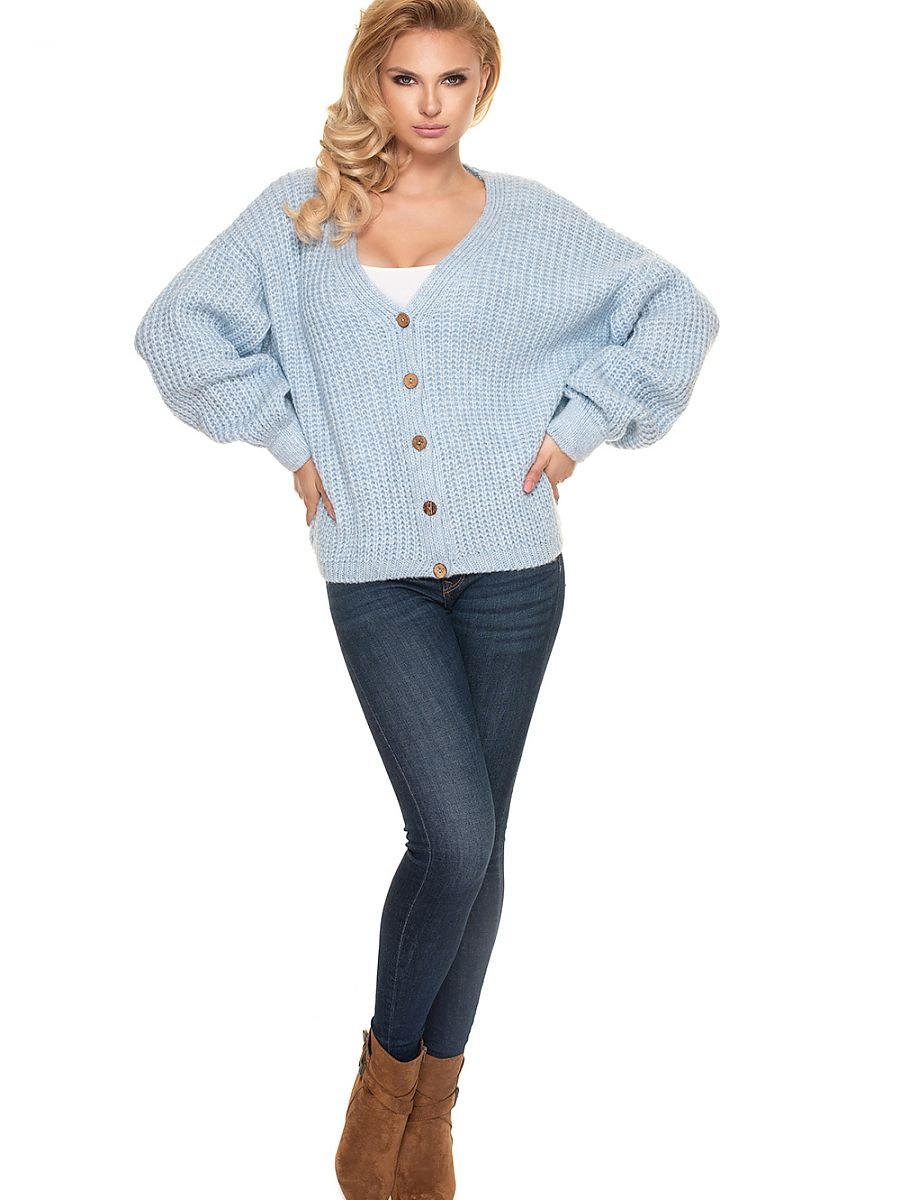 Cardigan Peekaboo Jumper - British Style Oversized Wrap Sweater