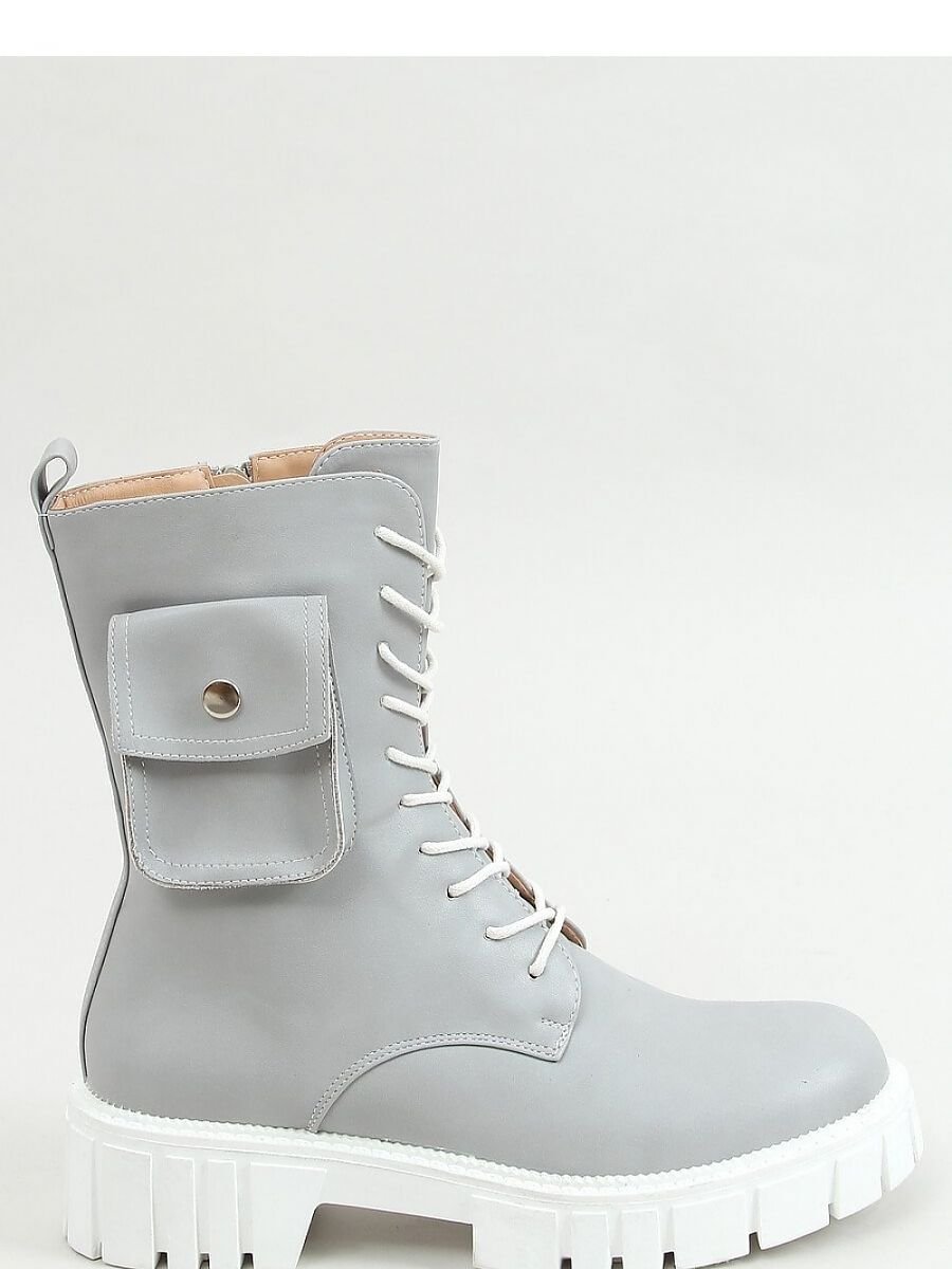 Inello Lace-Up Bootie with Fur Lining