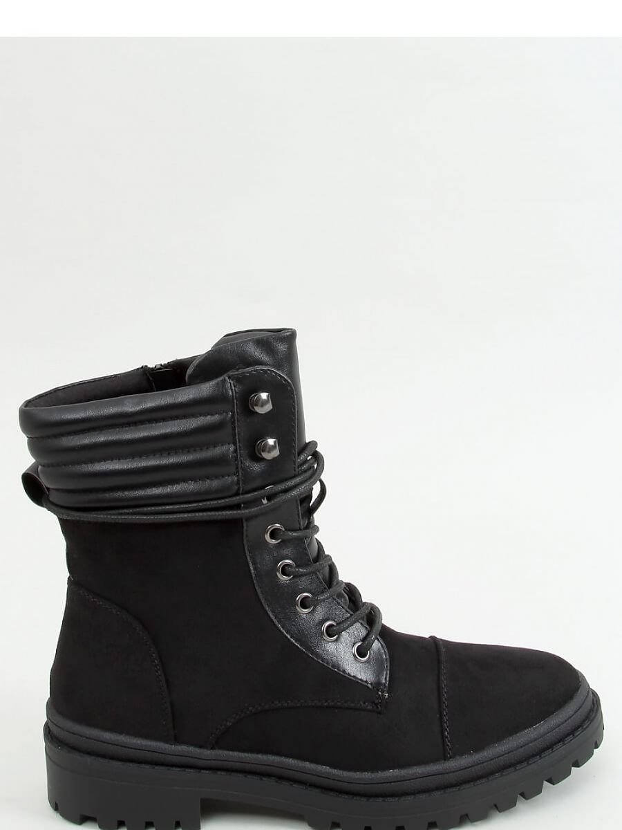 Inello Lace-Up Fur-Lined Eco-Suede Boots