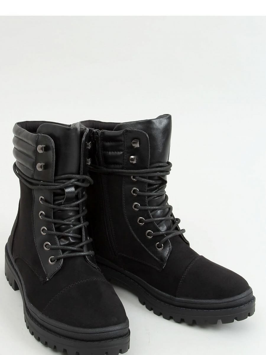 Inello Lace-Up Fur-Lined Eco-Suede Boots