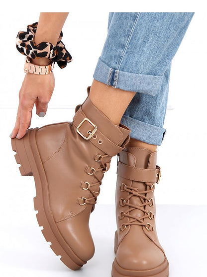 Inello Lace-Up Military Cut Ladies Boots