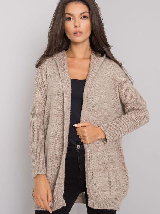 Beige Unbuttoned Cardigan - The Och Bella