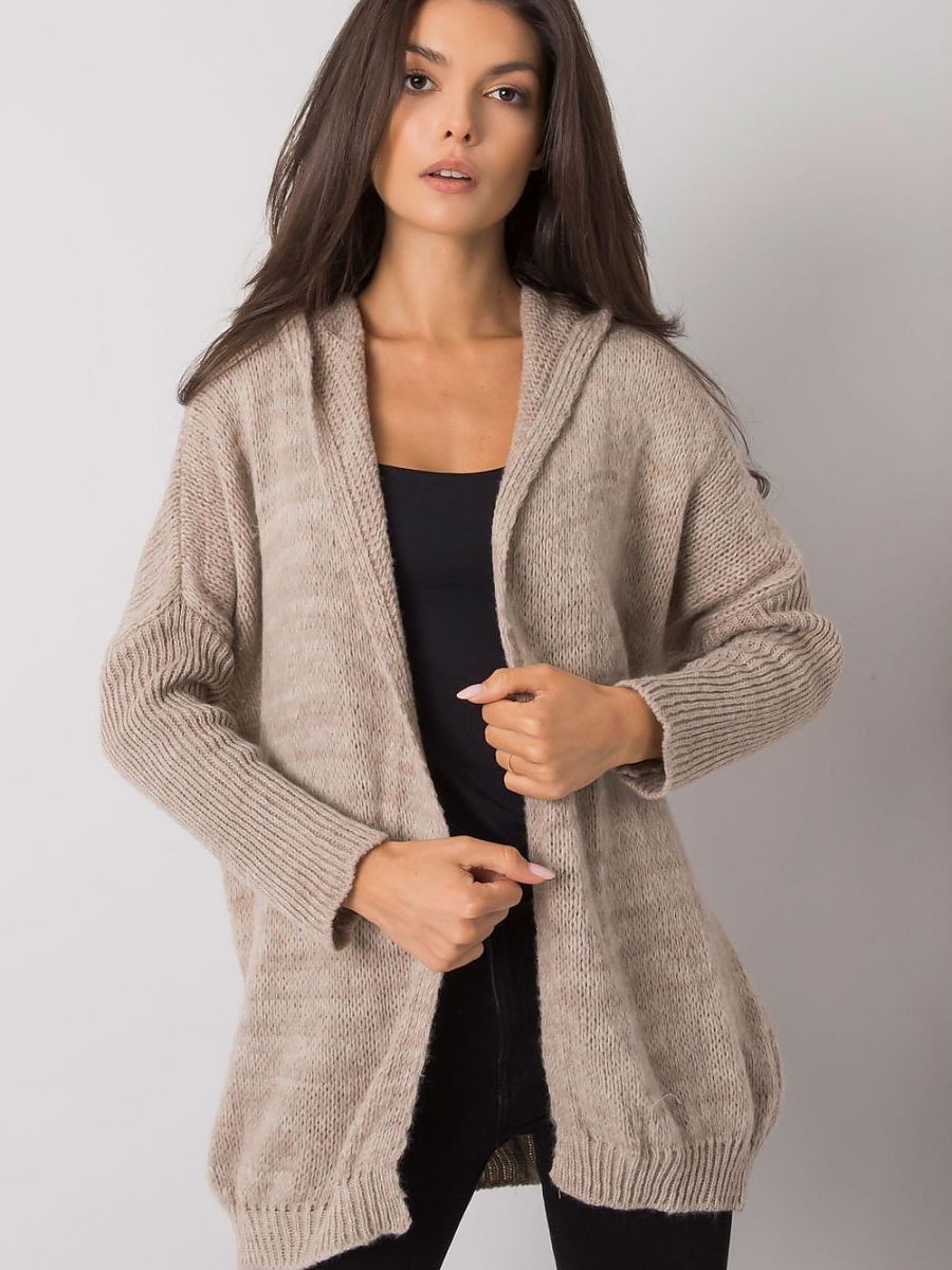 Beige Unbuttoned Cardigan - The Och Bella