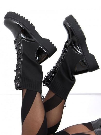 Inello Lace-Up High Sole Boots