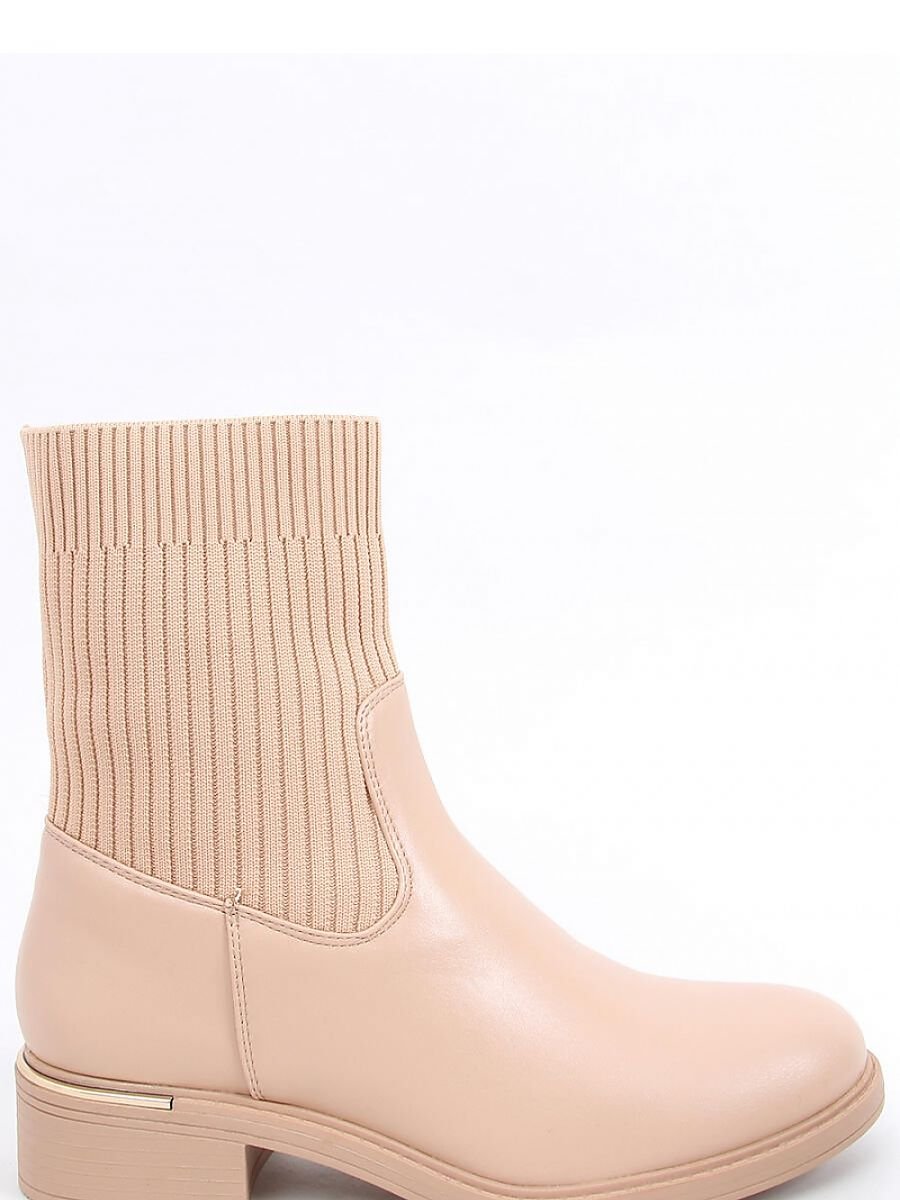 Ankle Boots Inello: Sock-Like Fabric Women's Flat Sole Boots