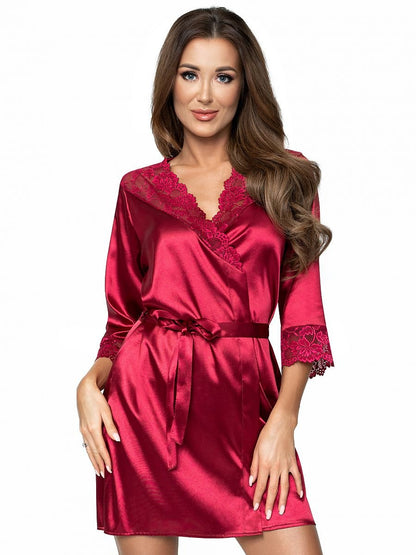 Donna Satin Lace Bathrobe