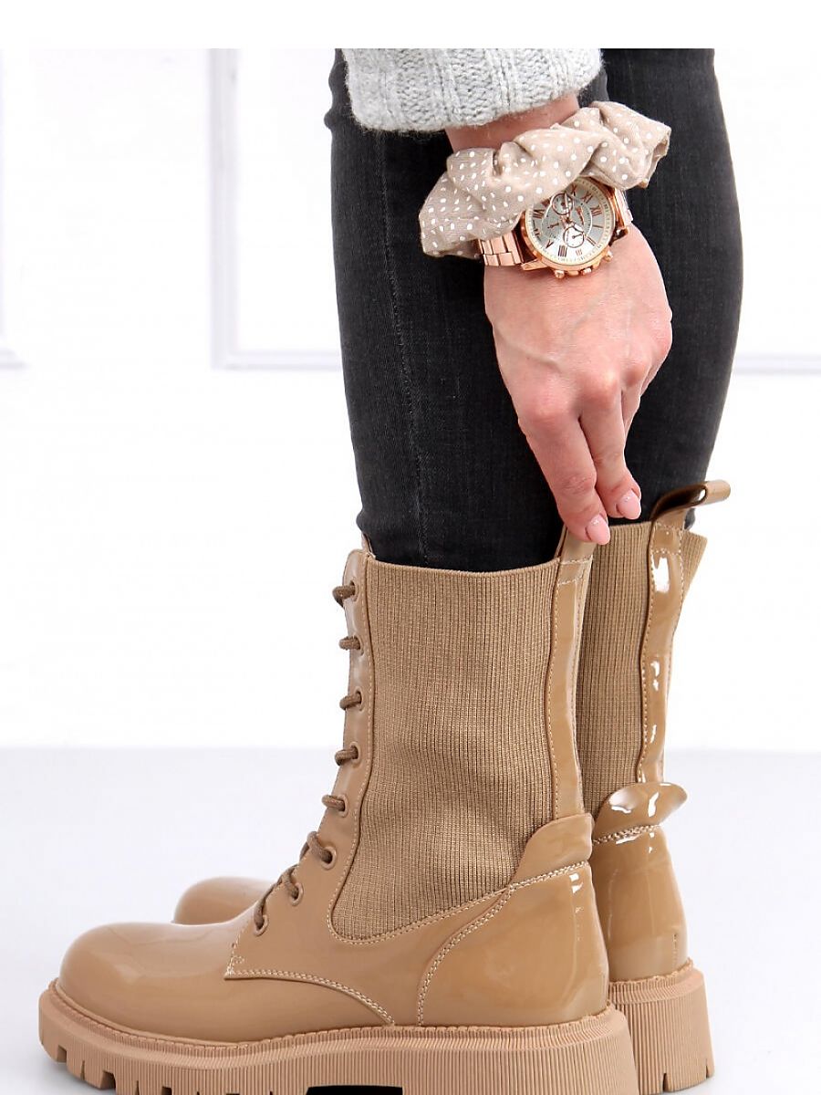 Inello: Ladies' Combat Style Lace-Up Boots