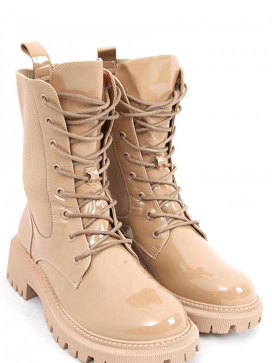 Inello: Ladies' Combat Style Lace-Up Boots