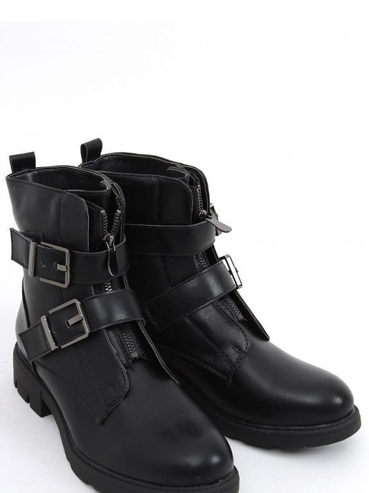 Inello Military Style Velcro Buckle Boots