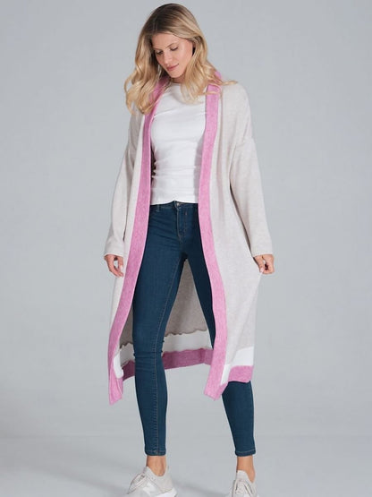 Figl Tri-Colour Long Sleeve Cardigan