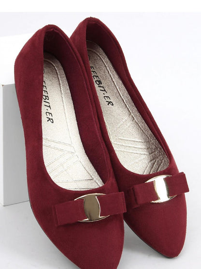 Inello Suede Bow Ballet Flats for Women