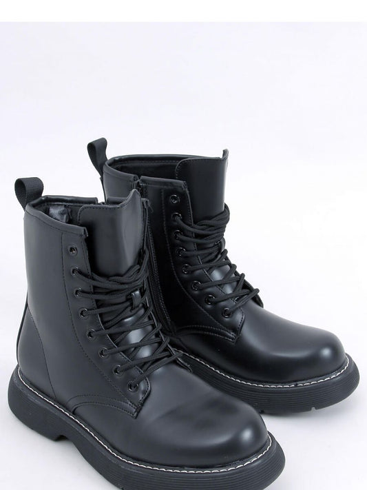 Lace-Up Women's Boots with Marten-Style Thick Sole