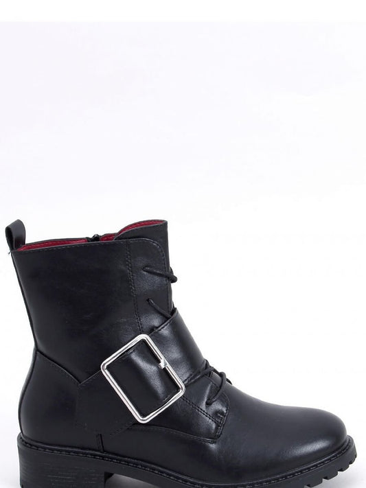 Inello Lace-Up Women's Black Boots