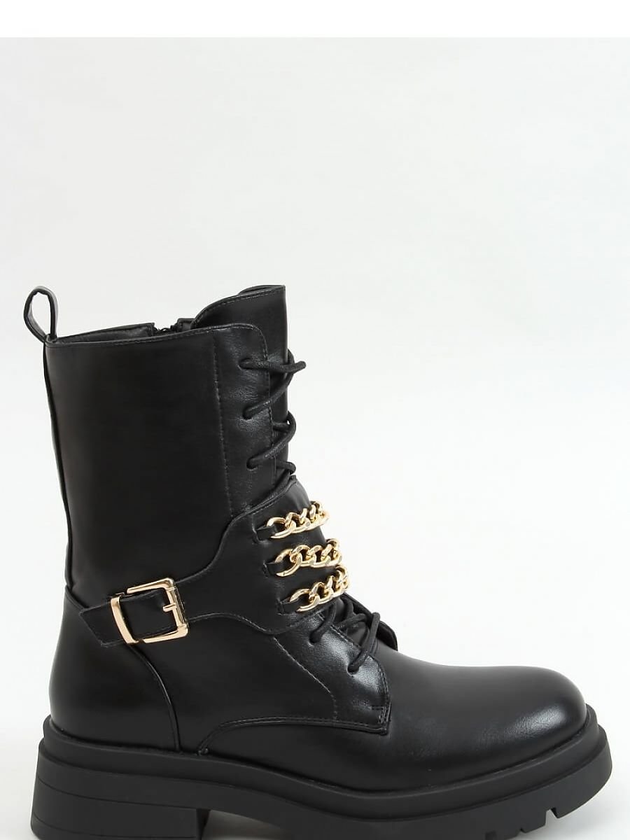 Chained Lace-Up Women's Boots