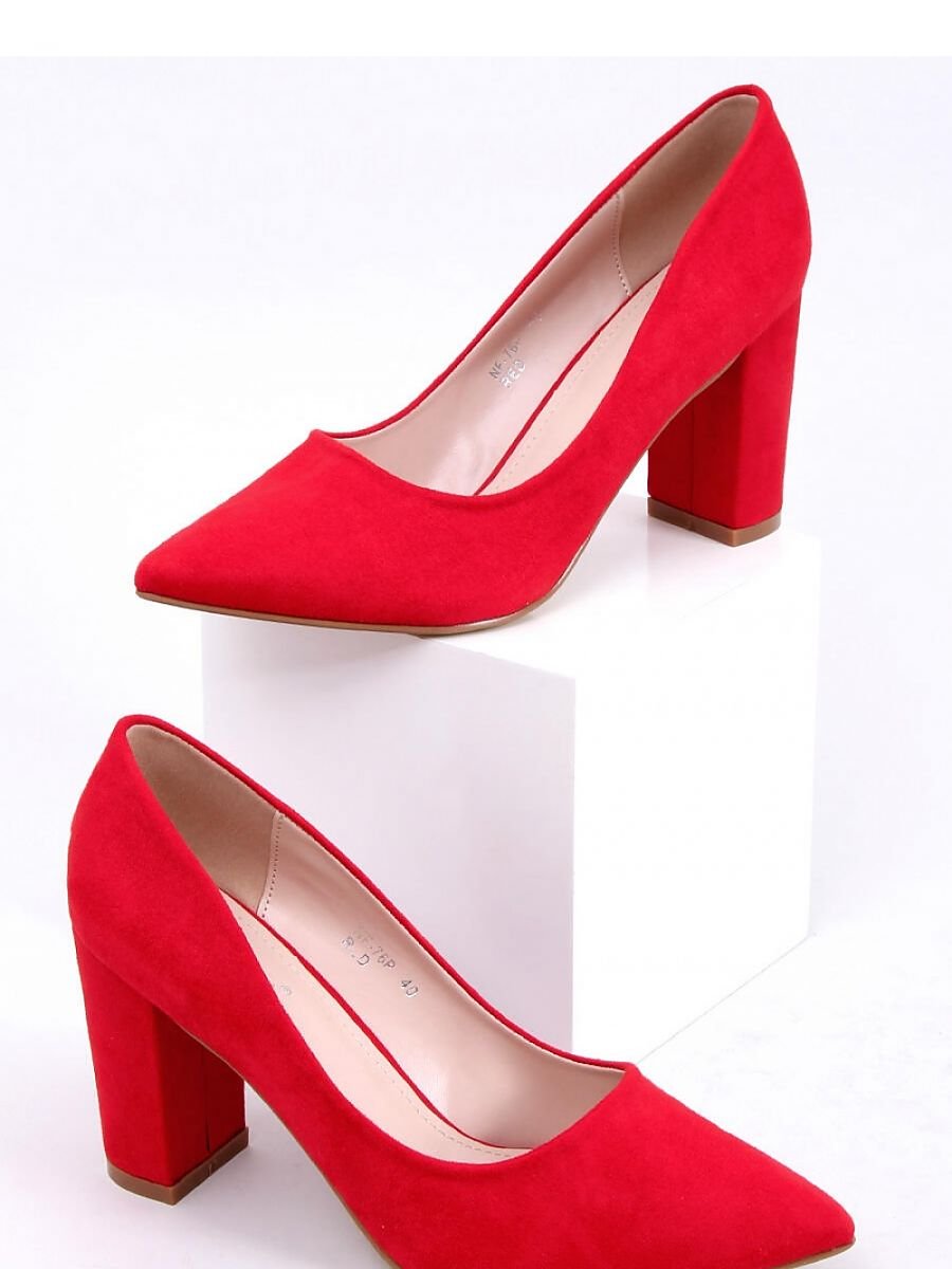 Elegant Organic Suede Block Heel Pumps