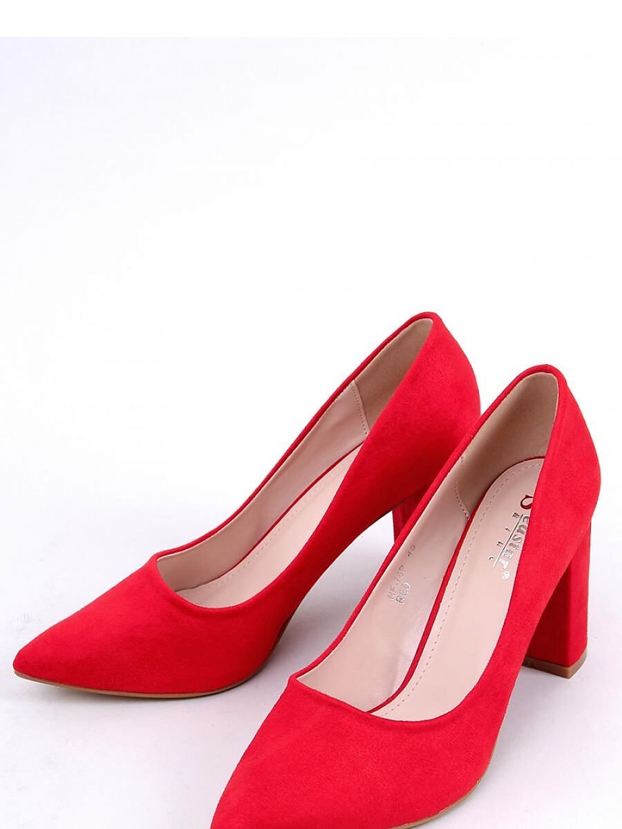 Elegant Organic Suede Block Heel Pumps