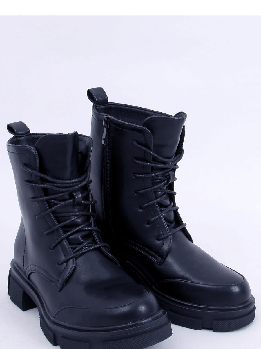 Inello Lace-Up Boots with Zipper Closure