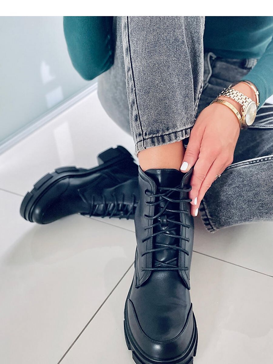 Inello Lace-Up Boots with Zipper Closure