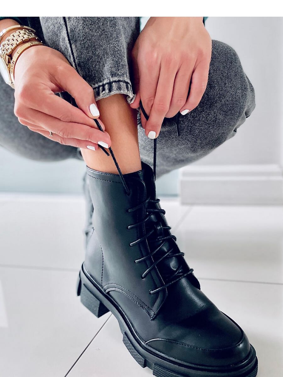 Inello Lace-Up Boots with Zipper Closure