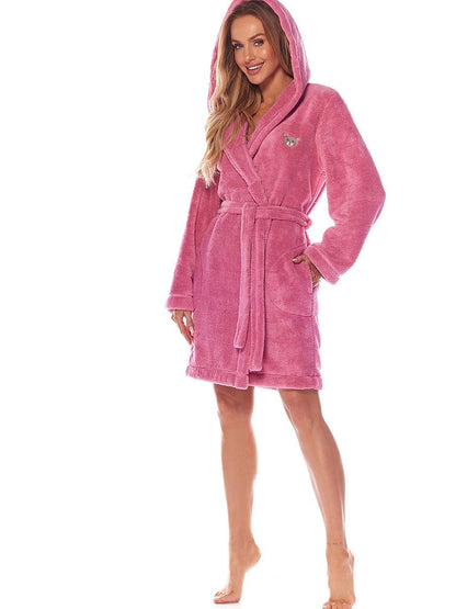 Cozy Hooded Women's Bathrobe