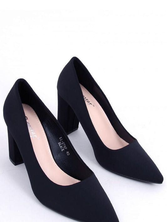 Chic Fabric Block Heel Pumps by Inello