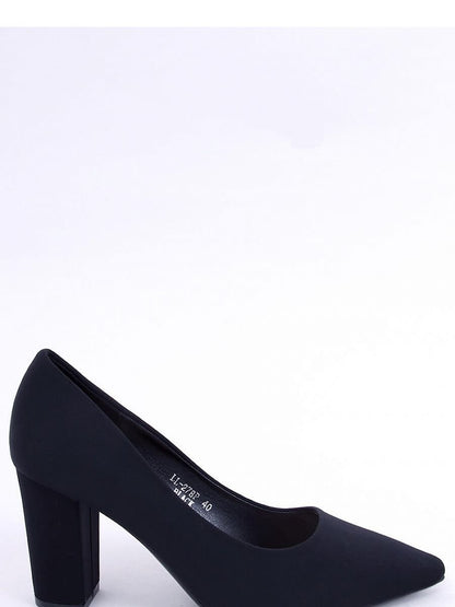 Chic Fabric Block Heel Pumps by Inello