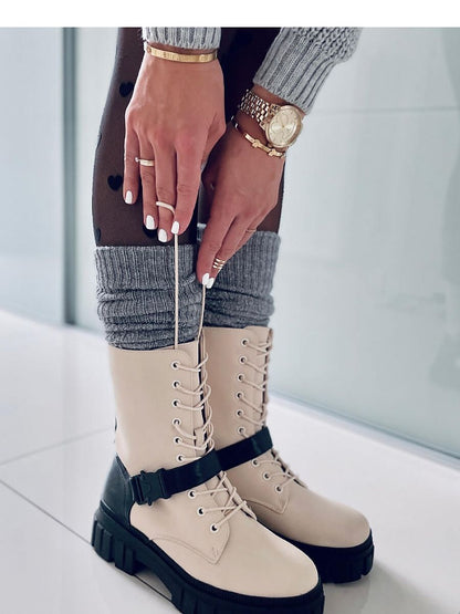 Inello Lace-up Military Style Women's Boots