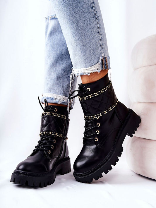 Step-In Eco Leather Booties