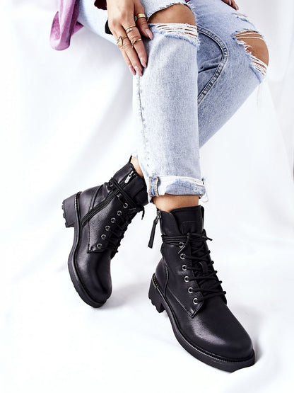 Step in Style Eco Leather Worker Boots