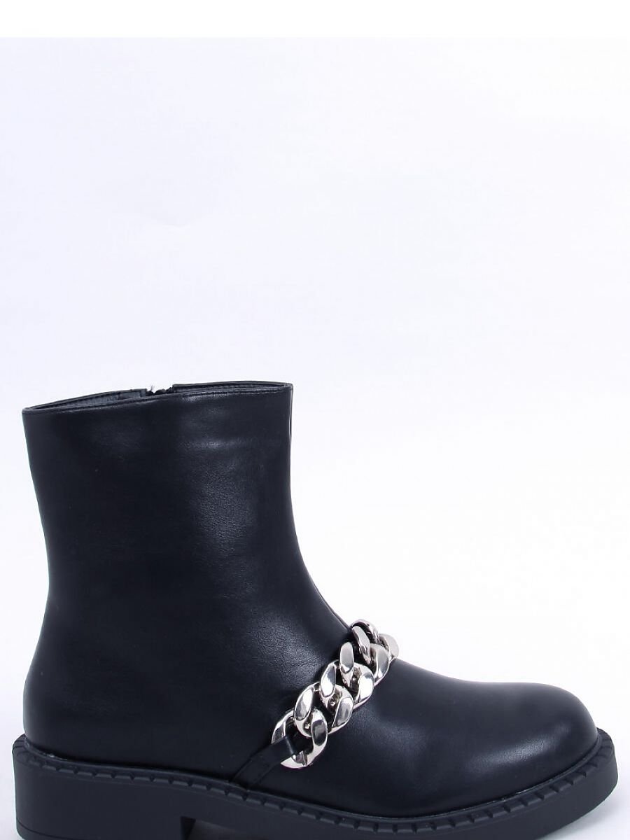 Inello Women's Veneer Boots with Silver Chain