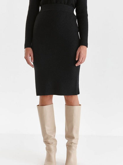 Cozy Knit Pencil Skirt