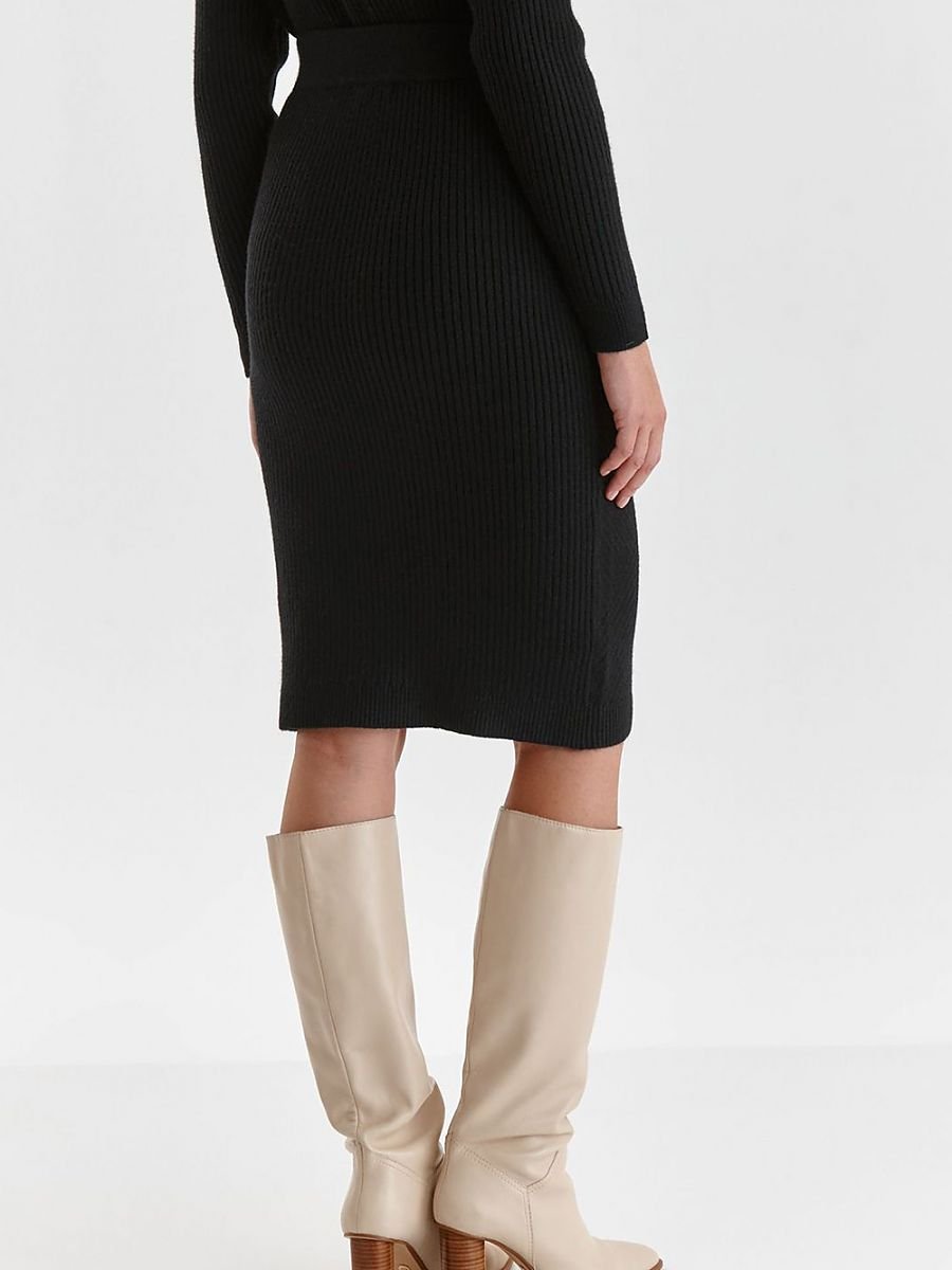 Cozy Knit Pencil Skirt