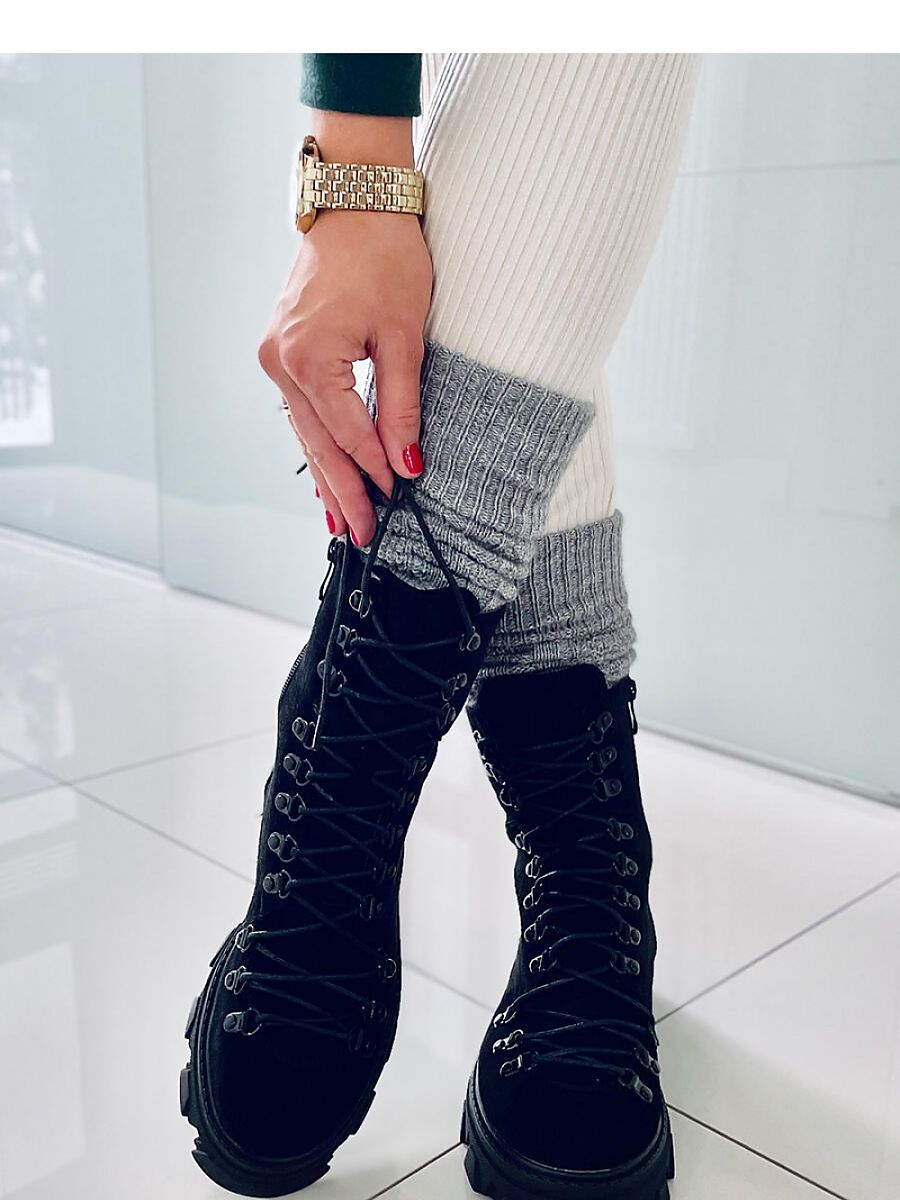 Inello Suede Fur-Lined Booties