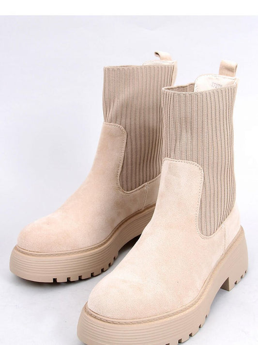 Inello Suede Boots with Platform and Faux Fur Lining