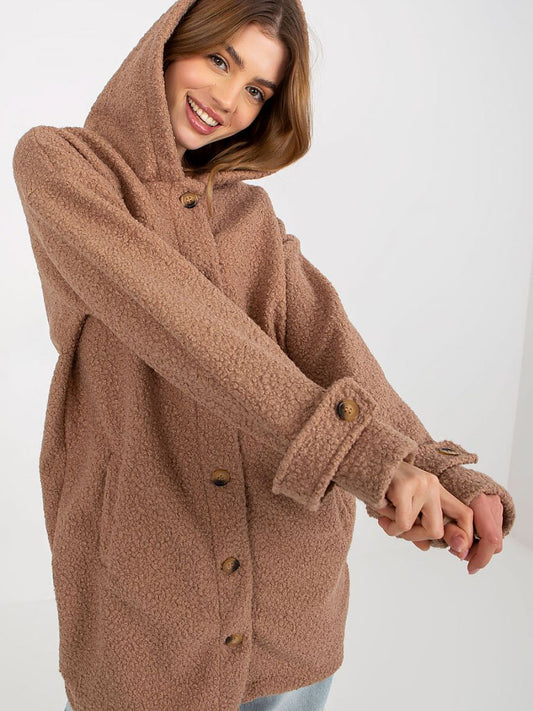 Cozy Chic Long Sleeve Plush Coat