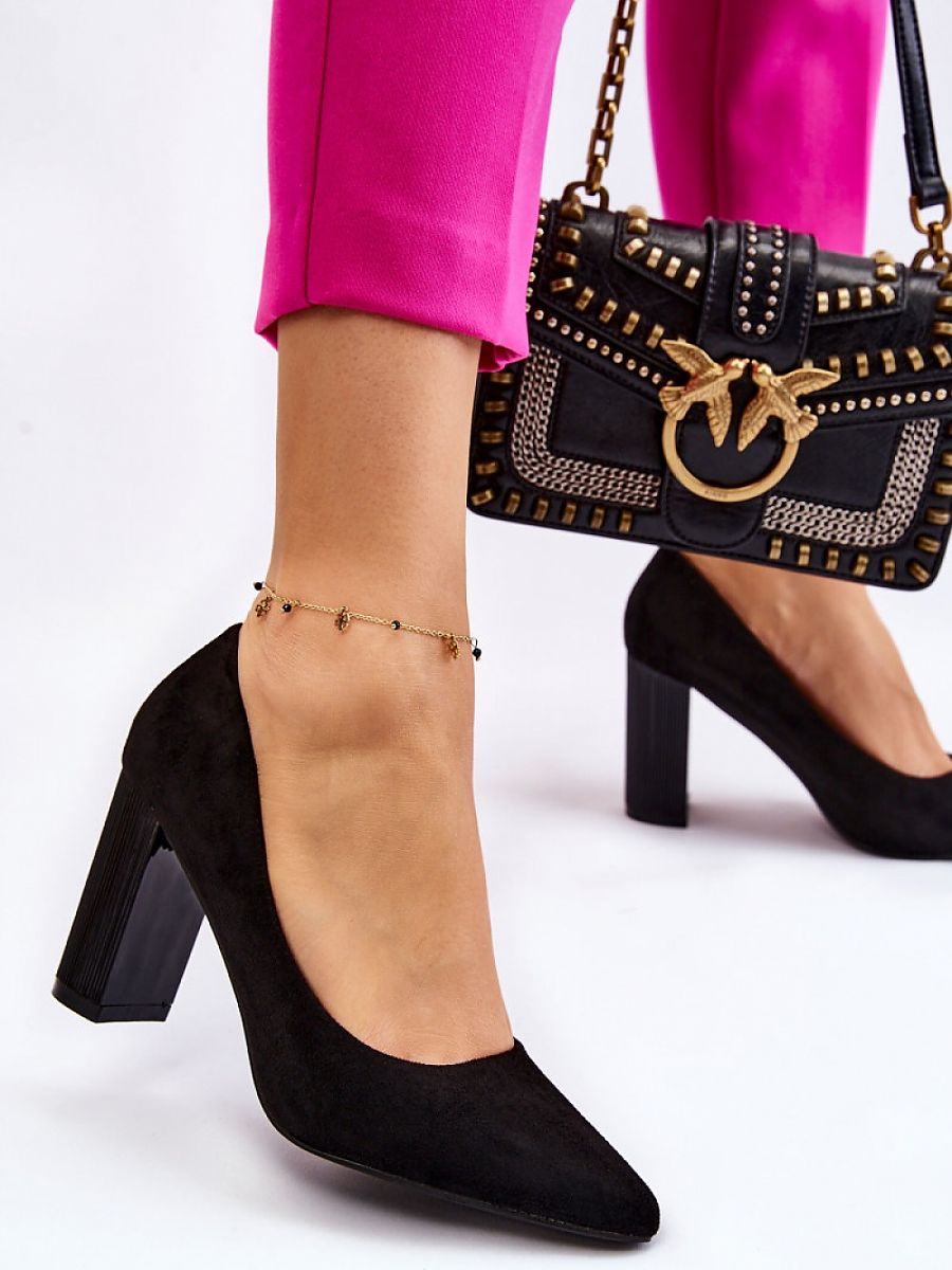 Elegant Suede Block Heel Pumps for a Stylish Step