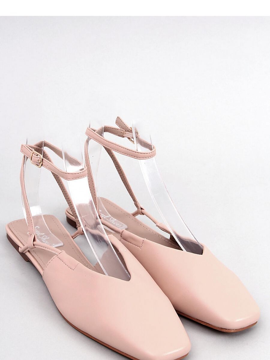 Inello Open Heel Square Toe Ballerina Flats